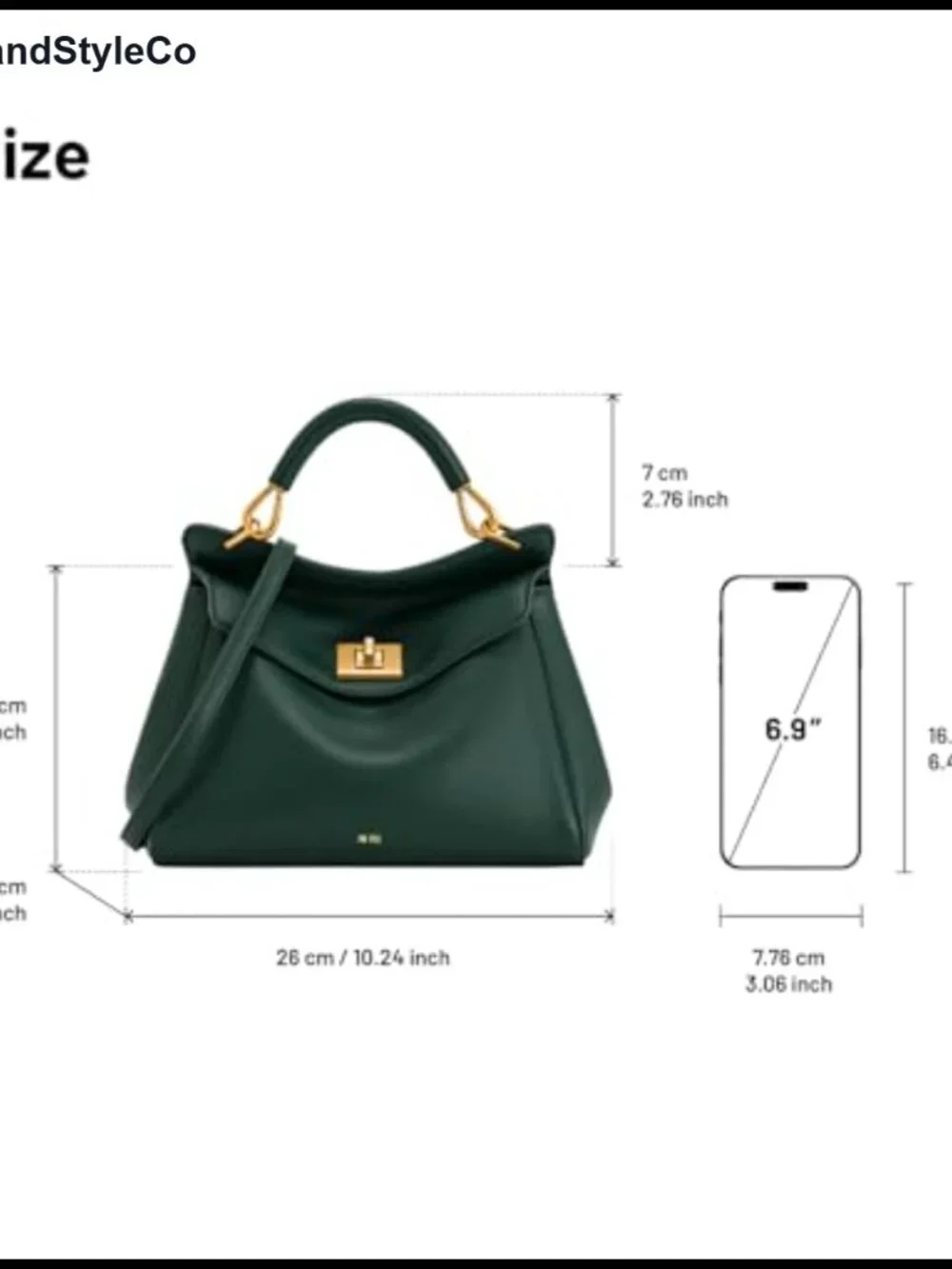 Vegan Leather Top-Handle Satchel Detachable Adjustable Strap